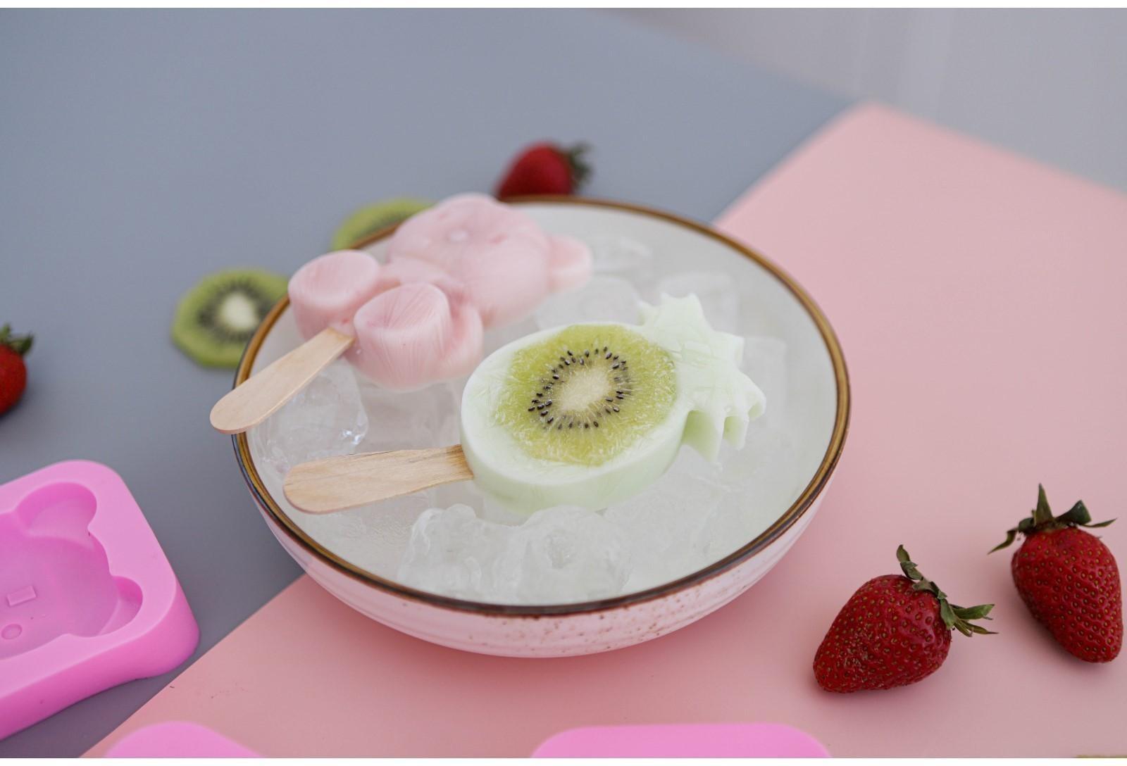 Форма для мороженого Доляна «Ананас», 14×7,5×2,5 см, цвет розовый