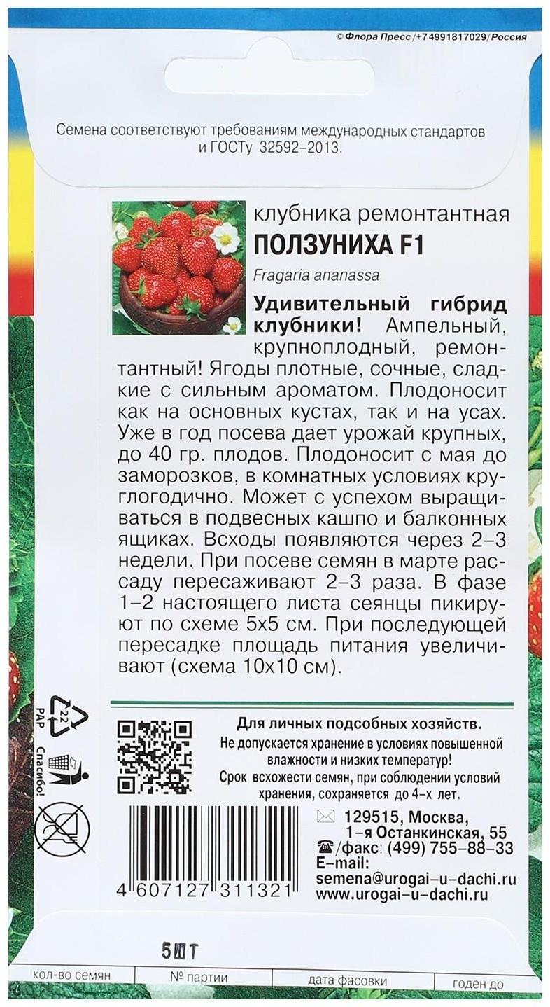 Семена Клубника ремонтантная 