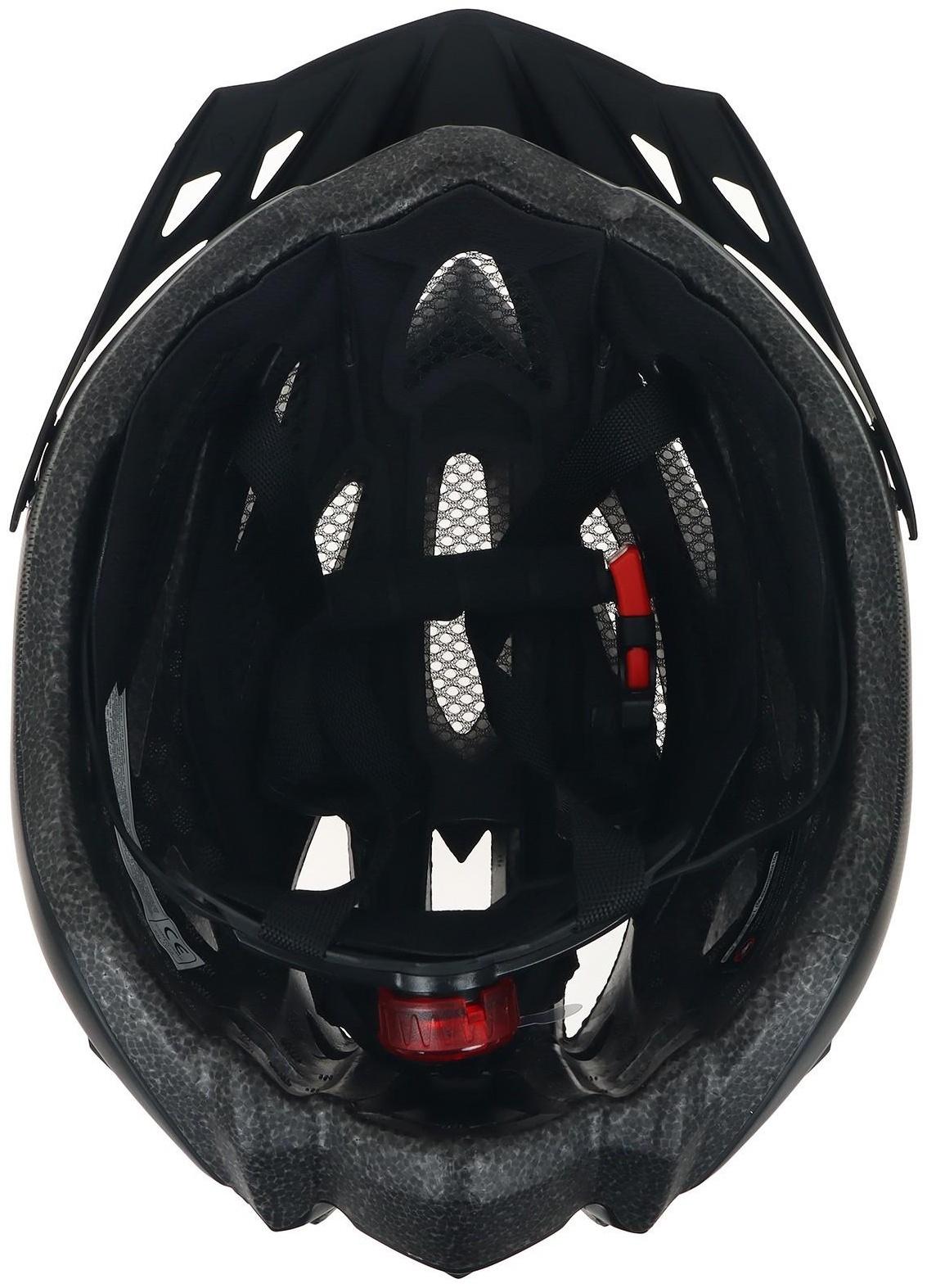 Шлем велосипедиста BATFOX, р. 58-62 см, 8261, цвет серый