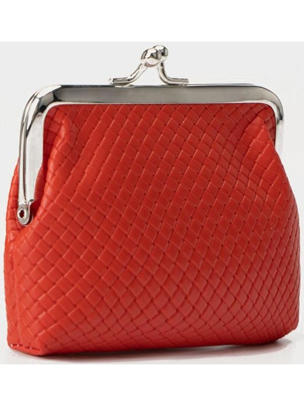 Кошелёк на фермуаре, цвет красный