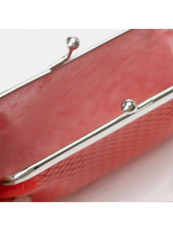 Кошелёк на фермуаре, цвет красный