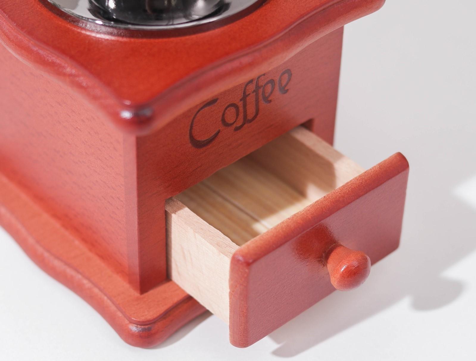Кофемолка ручная «Утренний кофе», 9,8×16 см, красное дерево