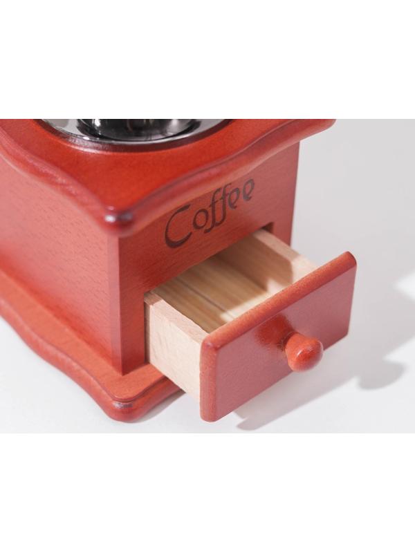 Кофемолка ручная «Утренний кофе», 9,8×16 см, красное дерево