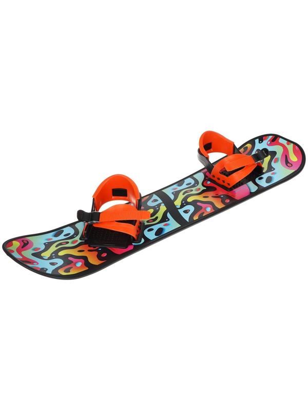 Сноуборд пластиковый «Орнамент» с креплениями