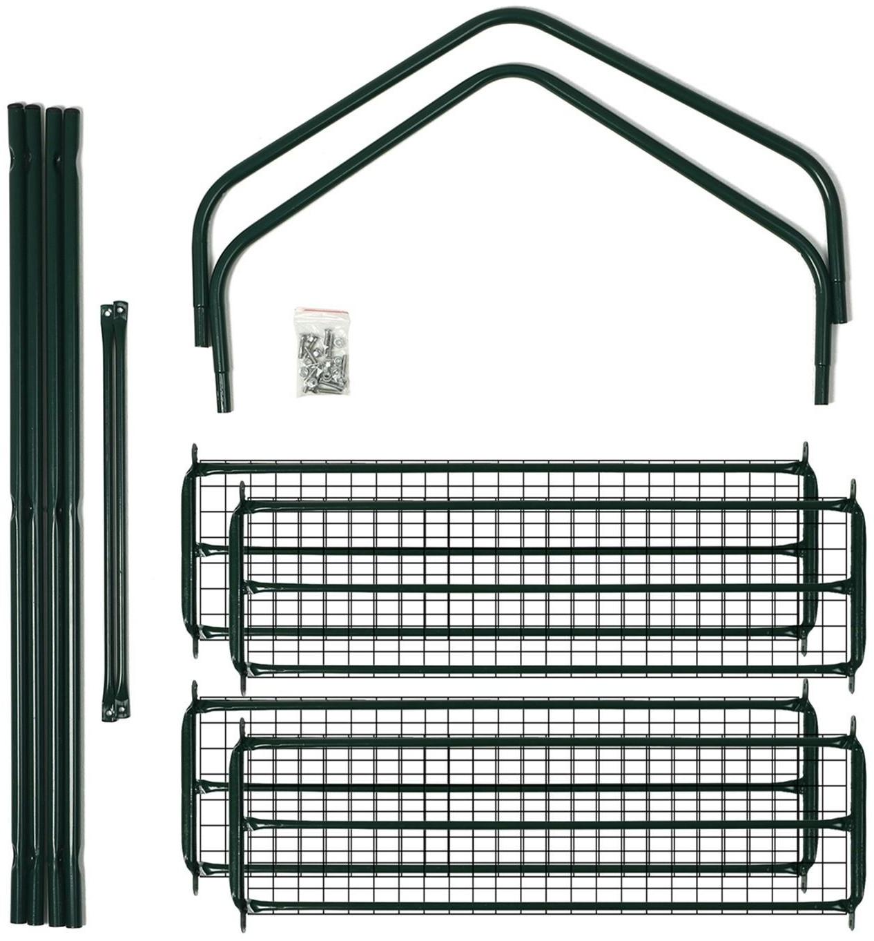 Стеллаж для рассады, 3 полки, 110 × 65 × 22 см, металлический каркас d = 16 мм, без чехла