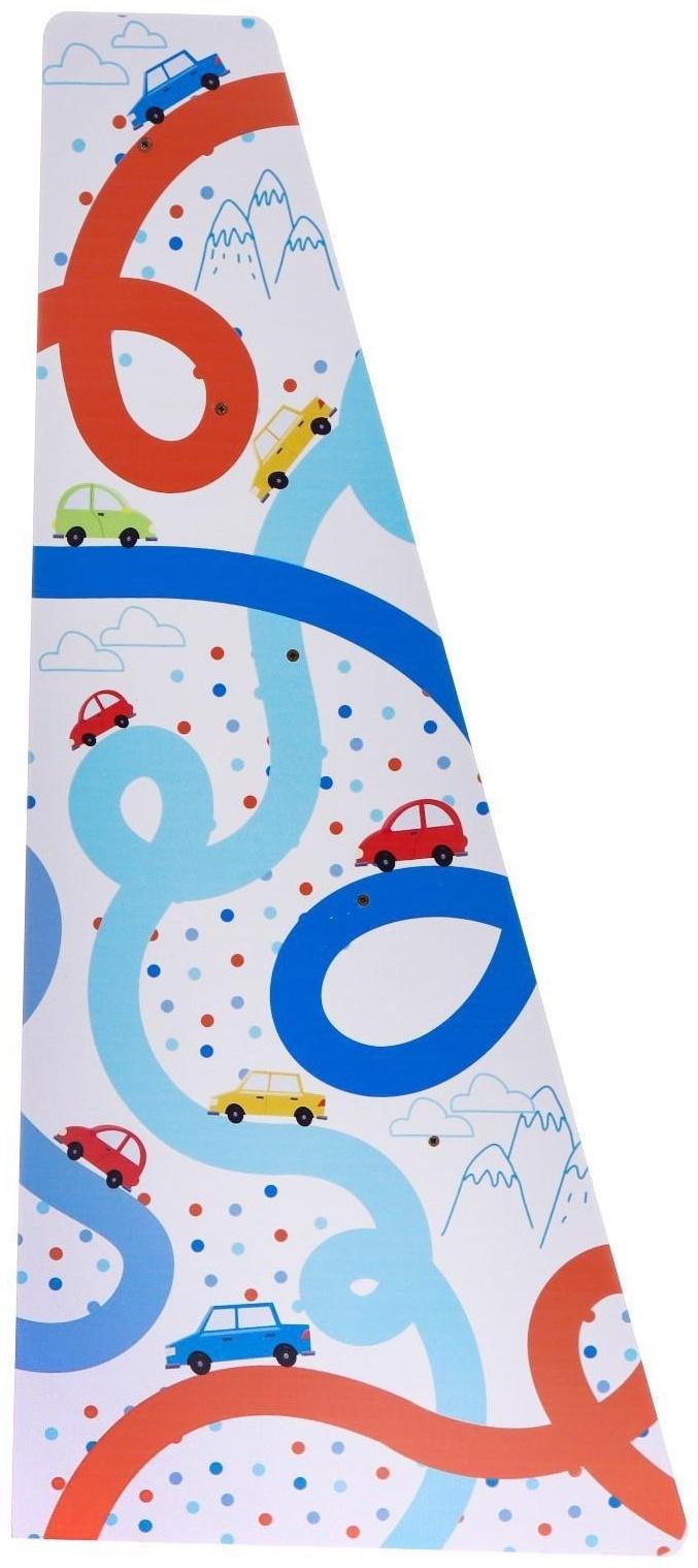 Стеллаж - книжница «Машинки», 60 × 63, серый текстиль