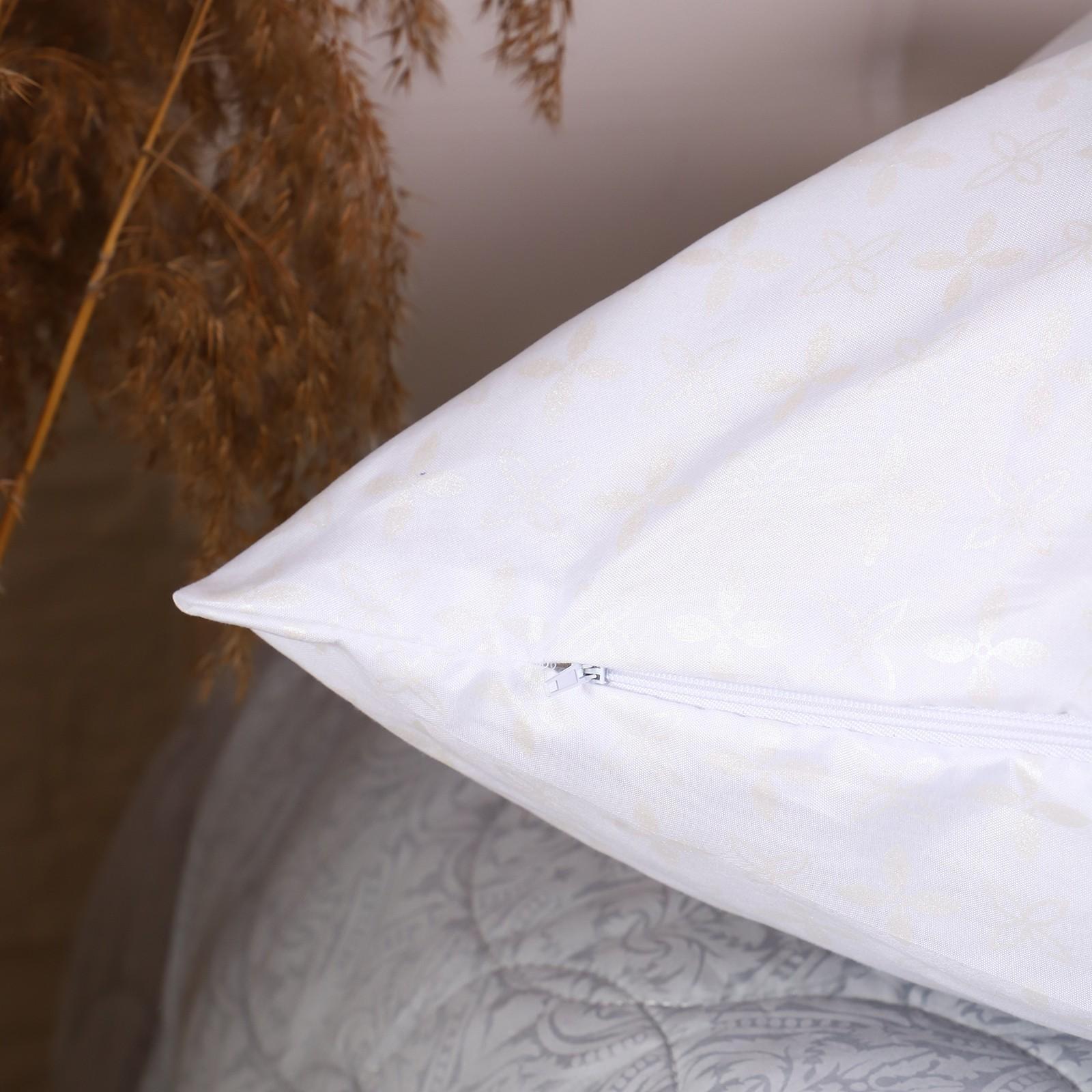 Нижняя наволочка 70х70см на молнии Римский (белый) , тик 90г/м, пэ70%, хл30%