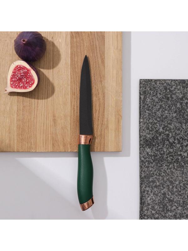 Нож Доляна «Эсмиральда», универсальный, лезвие 12,5 см, цвет зелёный