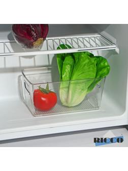 Контейнер для холодильника RICCO, 23,5×13×11 см, цвет прозрачный