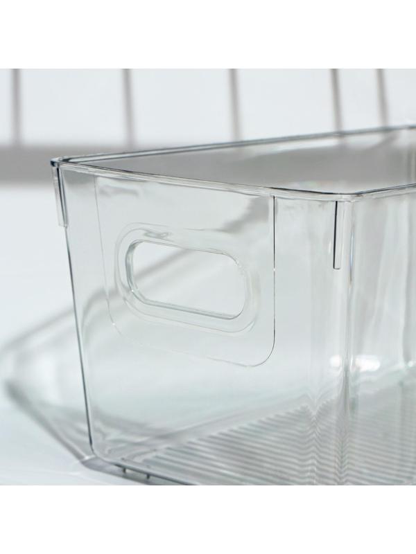 Контейнер для холодильника RICCO, 23,5×13×11 см, цвет прозрачный