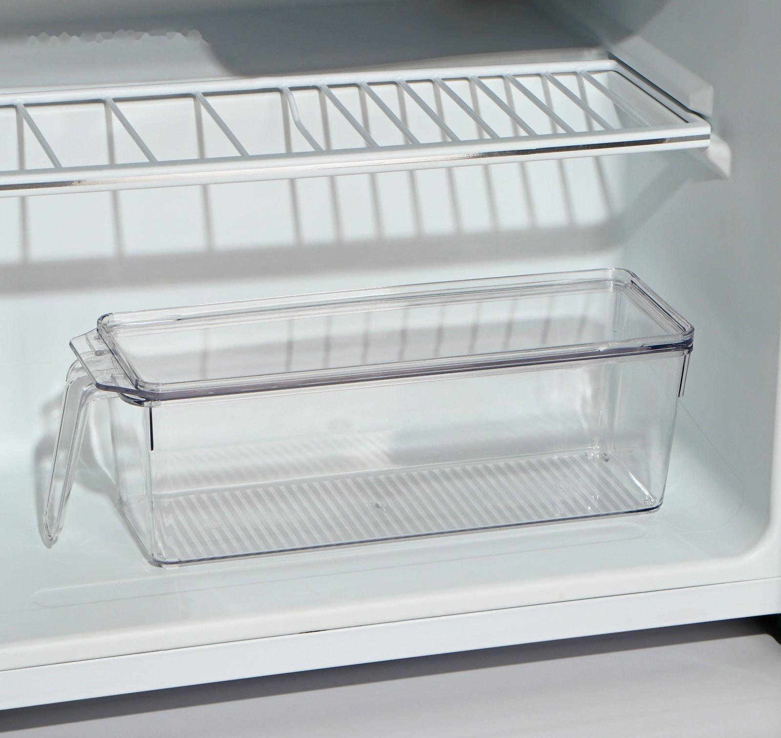 Контейнер для холодильника с крышкой и ручкой, 32×10×10 см