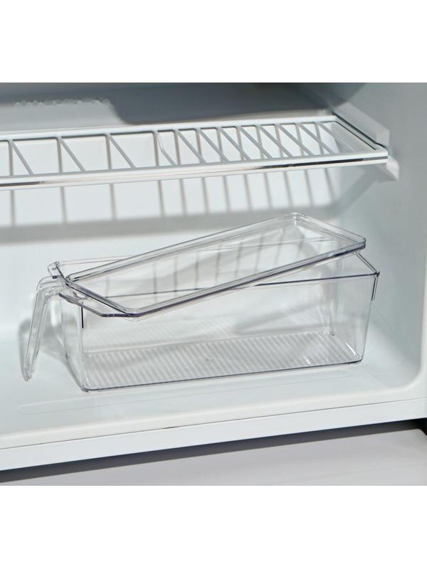 Контейнер для холодильника с крышкой и ручкой, 32×10×10 см