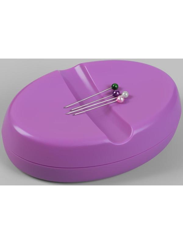Игольница магнитная, 9,3 × 6,5 см, цвет фиолетовый
