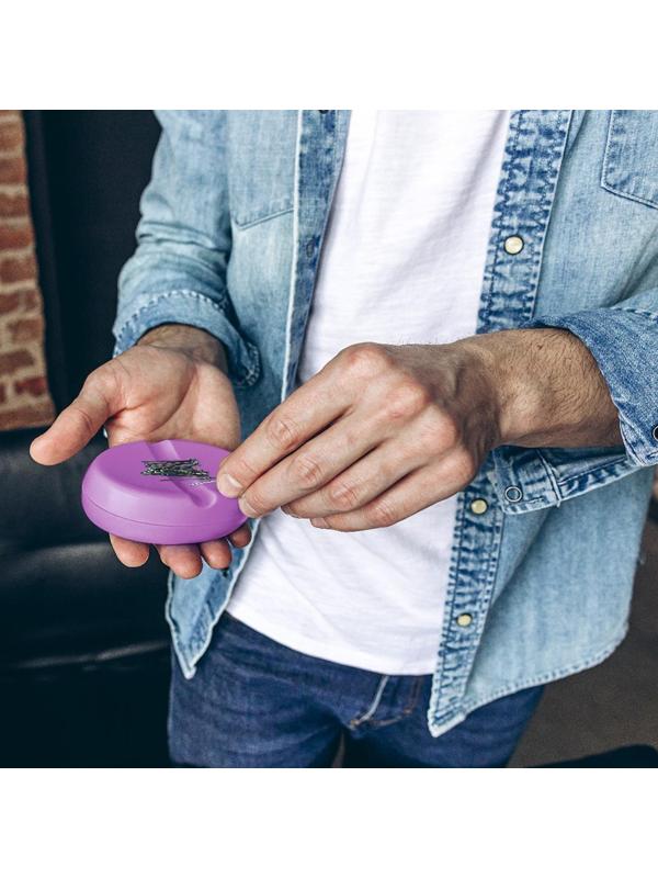 Игольница магнитная, 9,3 × 6,5 см, цвет фиолетовый