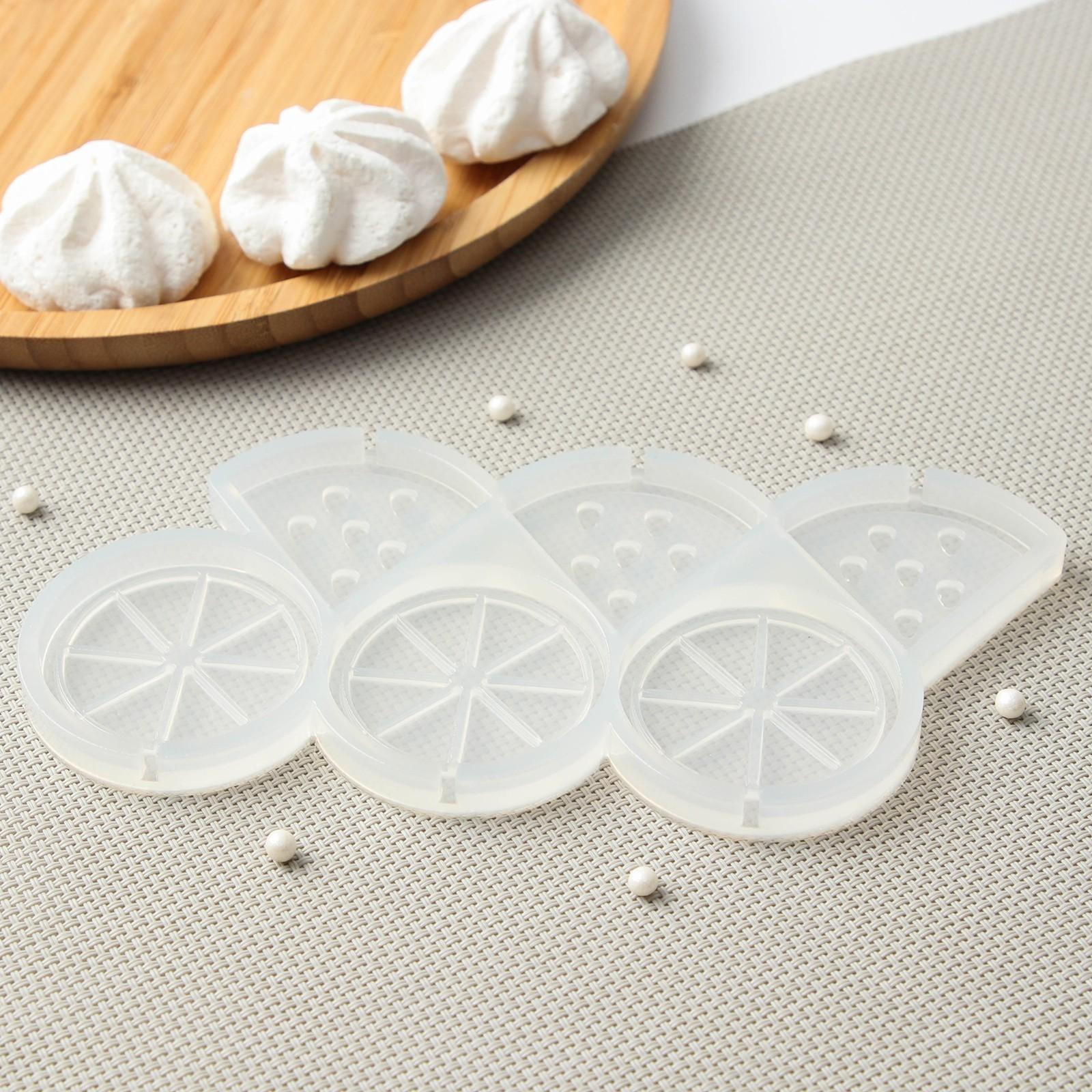 Силиконовая форма «Апельсин и арбуз», 5 / 4,5 см, цвет прозрачный