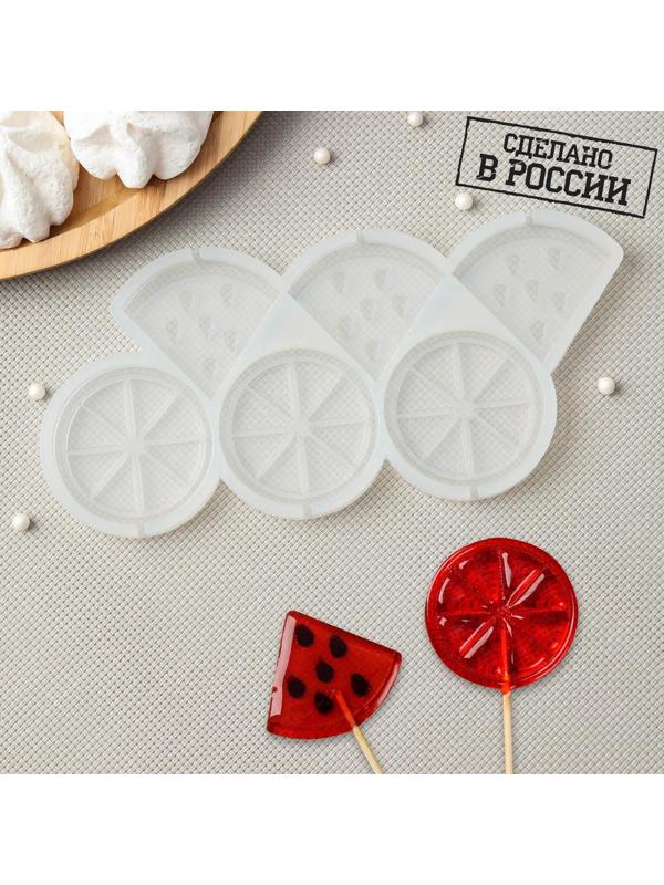 Силиконовая форма «Апельсин и арбуз», 5 / 4,5 см, цвет прозрачный