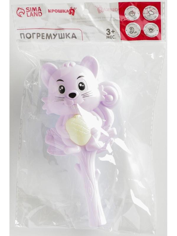 Погремушка «Белочка», цвет МИКС