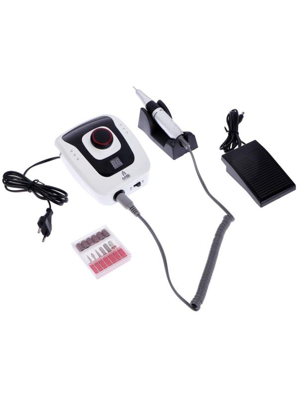 Аппарат для маникюра Luazon LMH-06, 6 насадок, 30 Вт, до 35000 об/мин, черно-белый