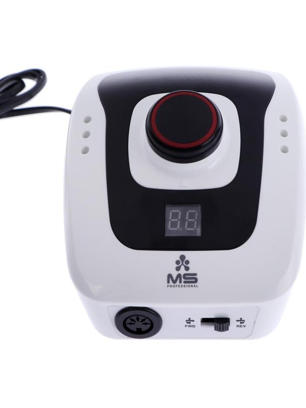 Аппарат для маникюра Luazon LMH-06, 6 насадок, 30 Вт, до 35000 об/мин, черно-белый