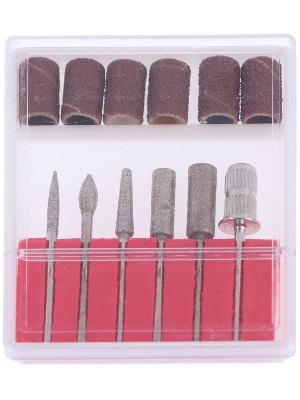 Аппарат для маникюра Luazon LMH-06, 6 насадок, 30 Вт, до 35000 об/мин, черно-белый