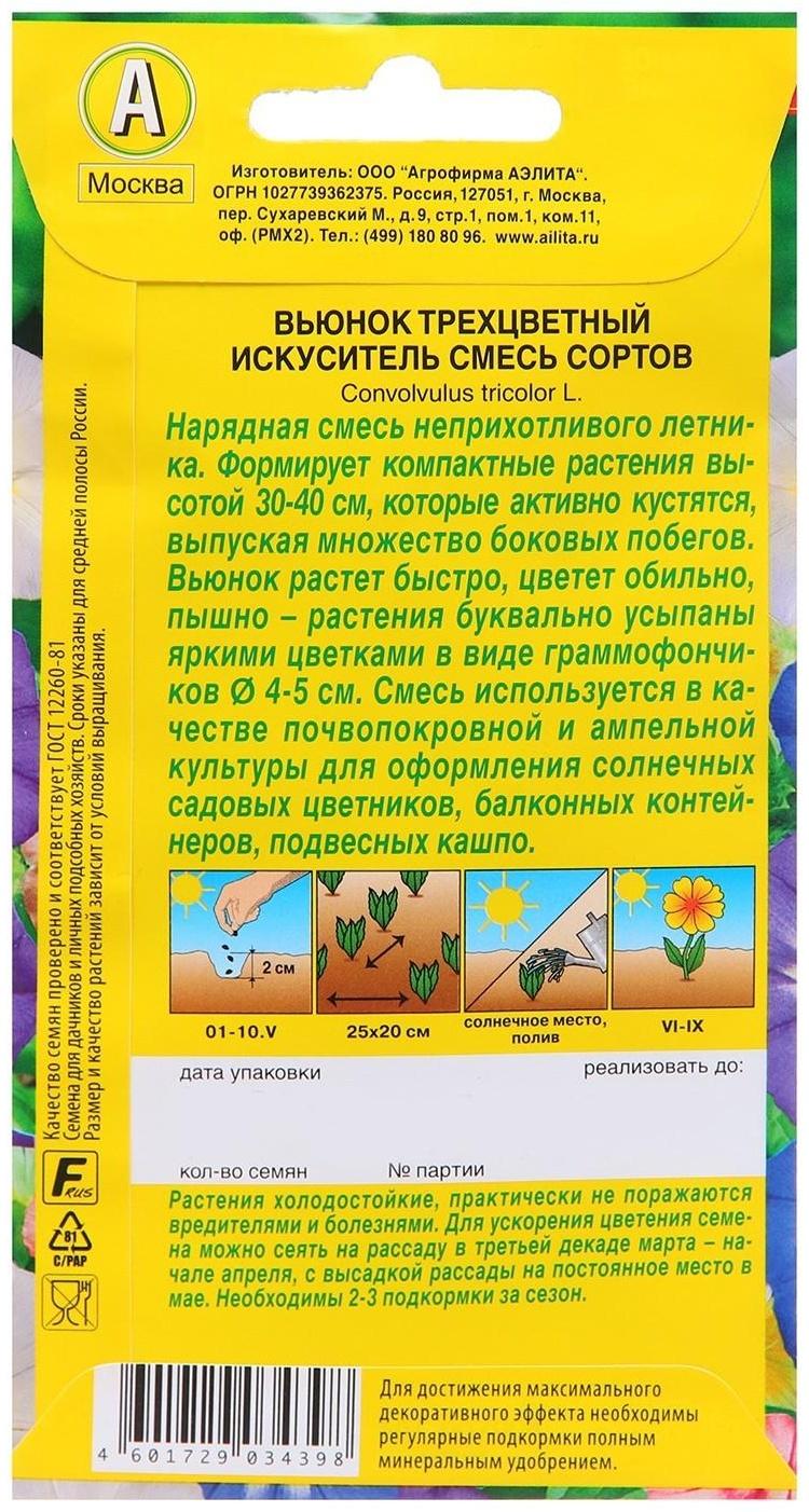 Семена Цветов Вьюнок 