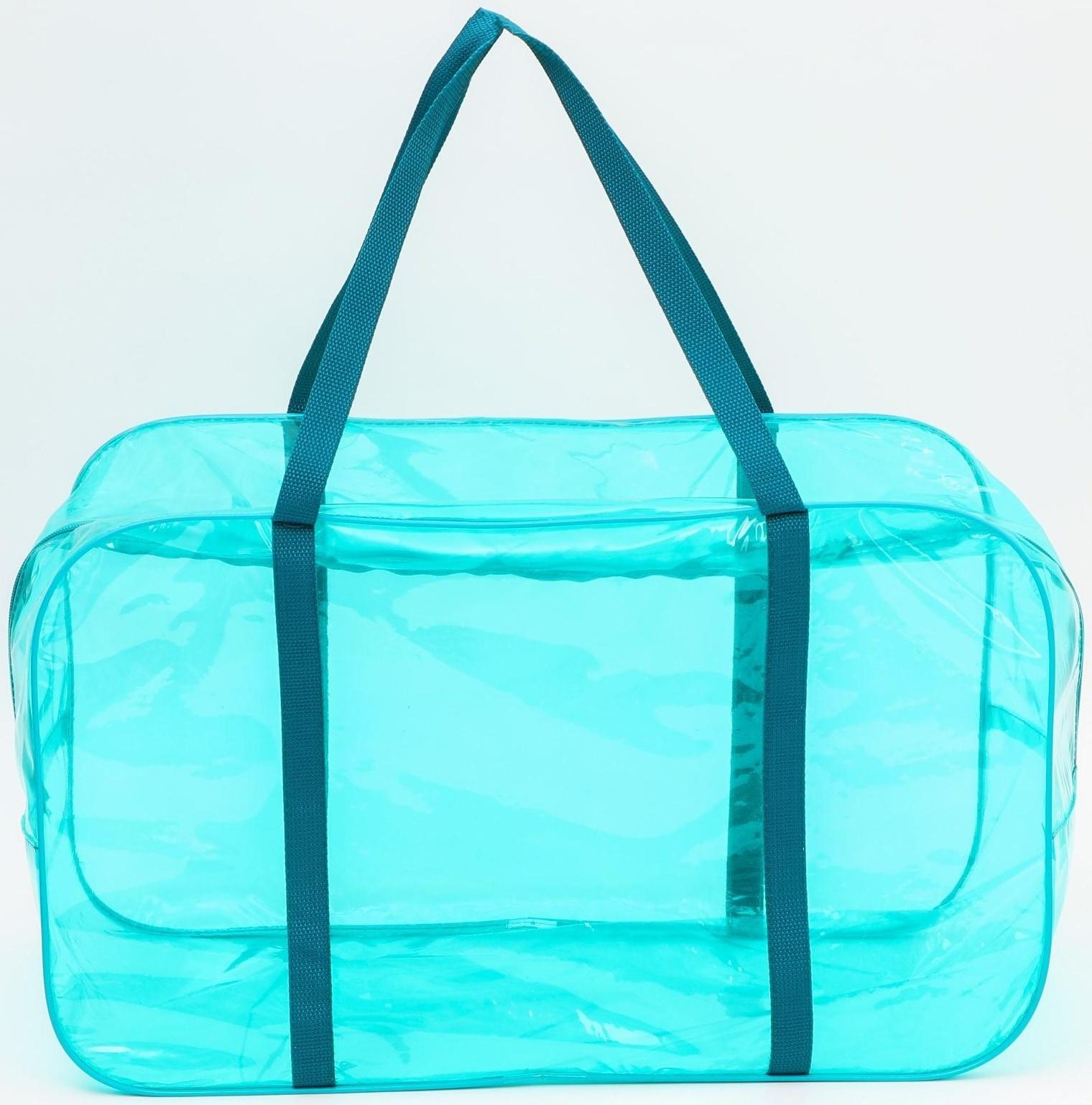 Набор сумок в роддом, 3 шт., цветной ПВХ, цвет бирюзовый