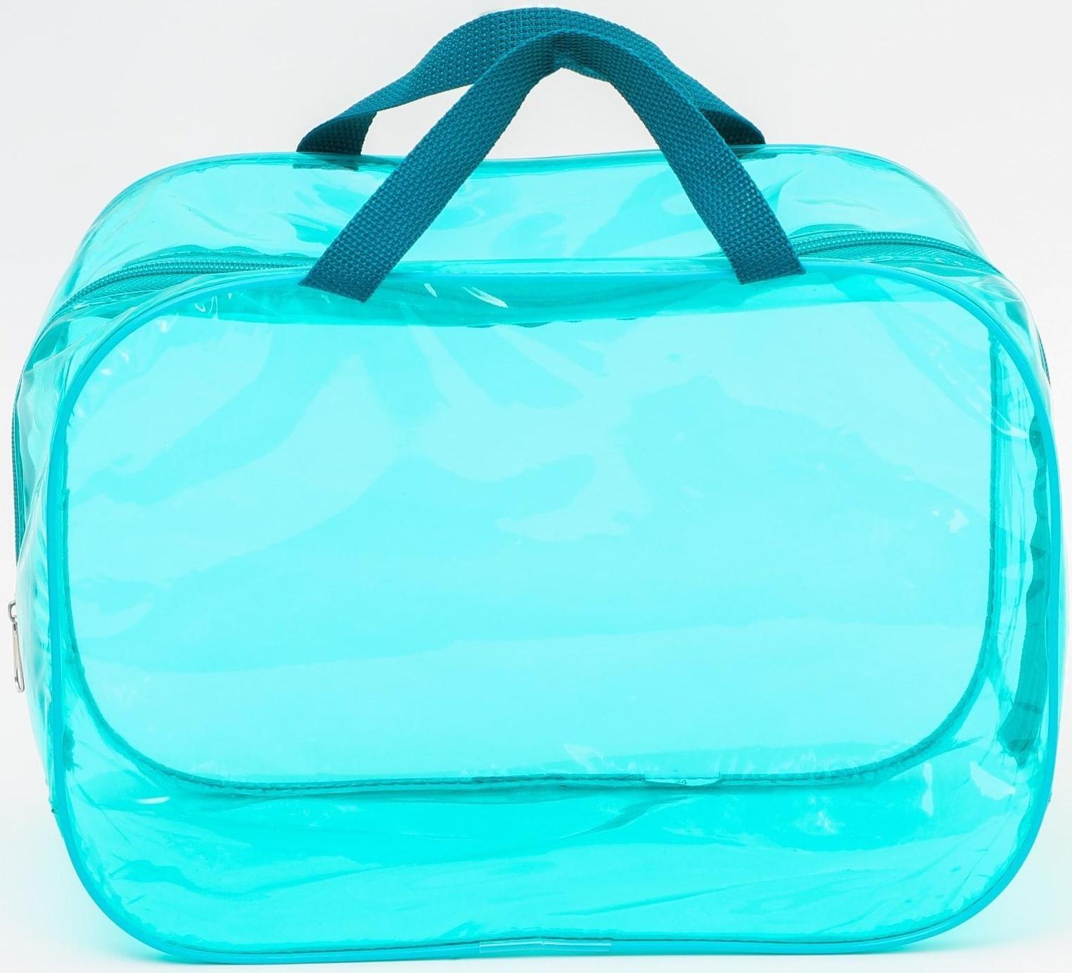 Набор сумок в роддом, 3 шт., цветной ПВХ, цвет бирюзовый