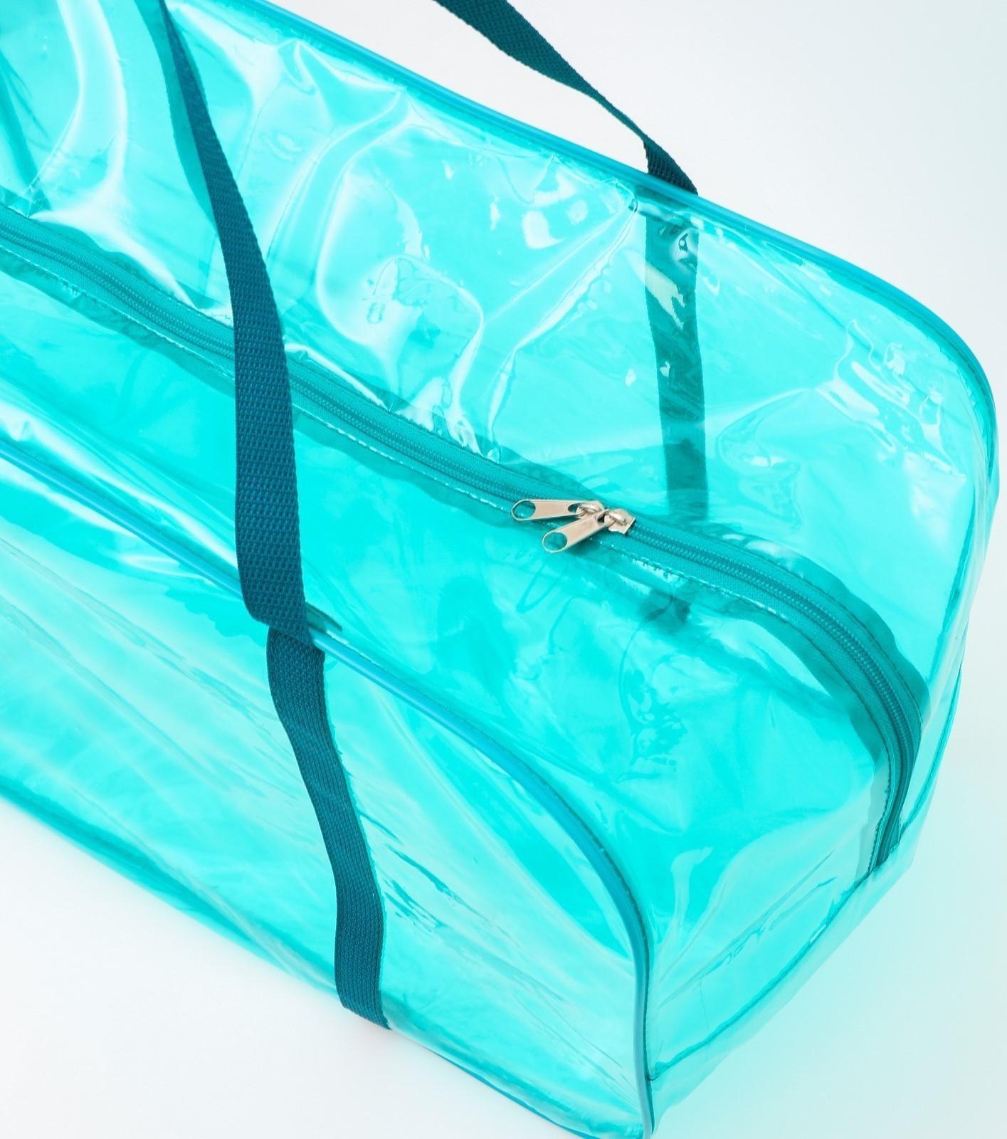 Набор сумок в роддом, 3 шт., цветной ПВХ, цвет бирюзовый