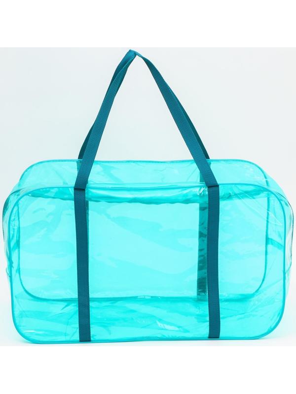 Набор сумок в роддом, 3 шт., цветной ПВХ, цвет бирюзовый