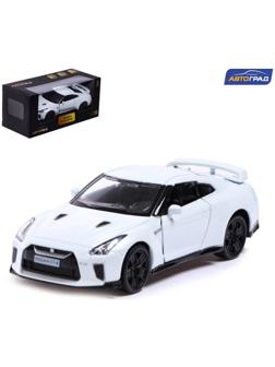 Машина металлическая NISSAN GT-R (R35), 1:32, открываются двери, инерция, цвет белый