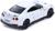 Машина металлическая NISSAN GT-R (R35), 1:32, открываются двери, инерция, цвет белый