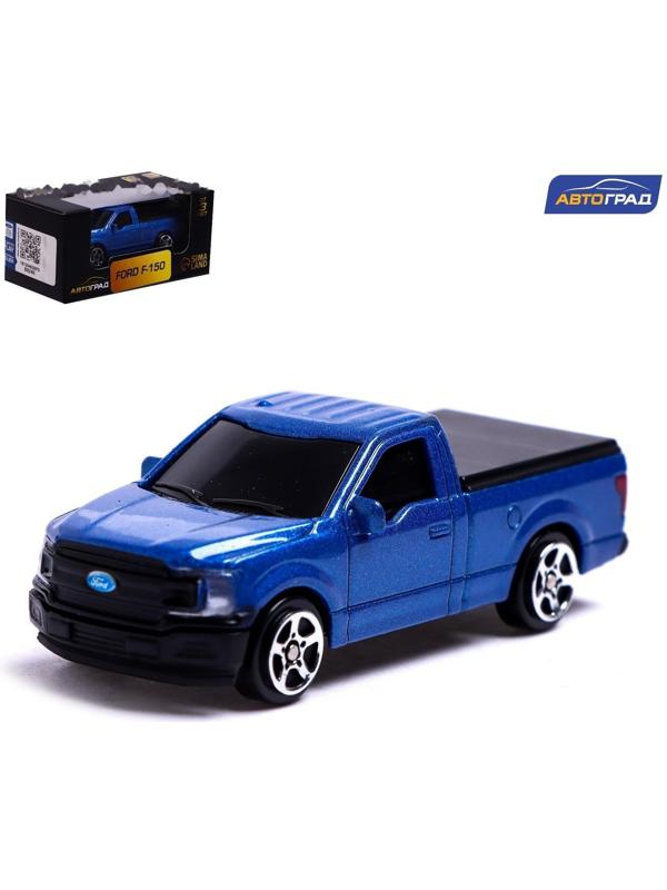 Машина металлическая FORD F-150, 1:64, цвет синий