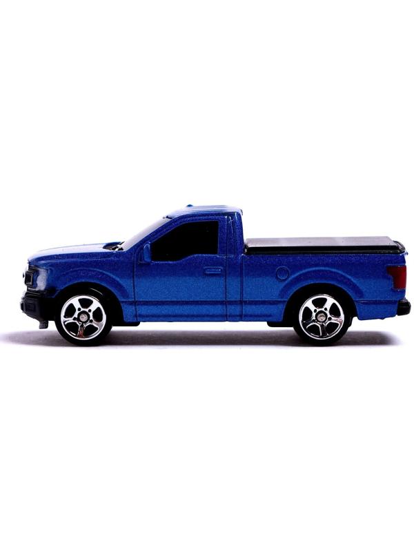 Машина металлическая FORD F-150, 1:64, цвет синий