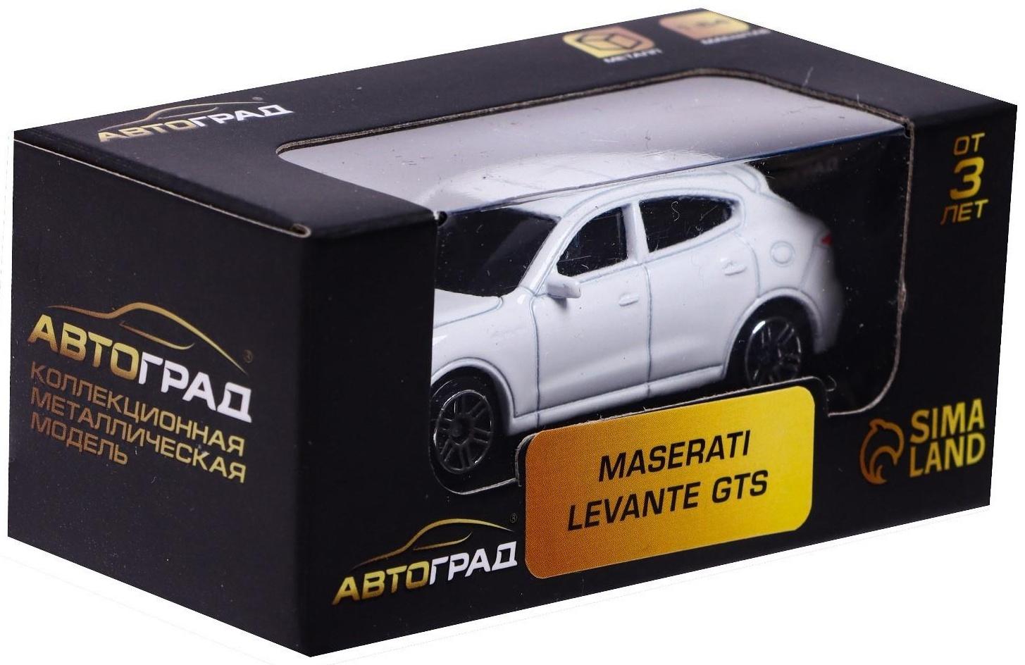 Машина металлическая MASERATI LEVANTE GTS, 1:64, цвет белый