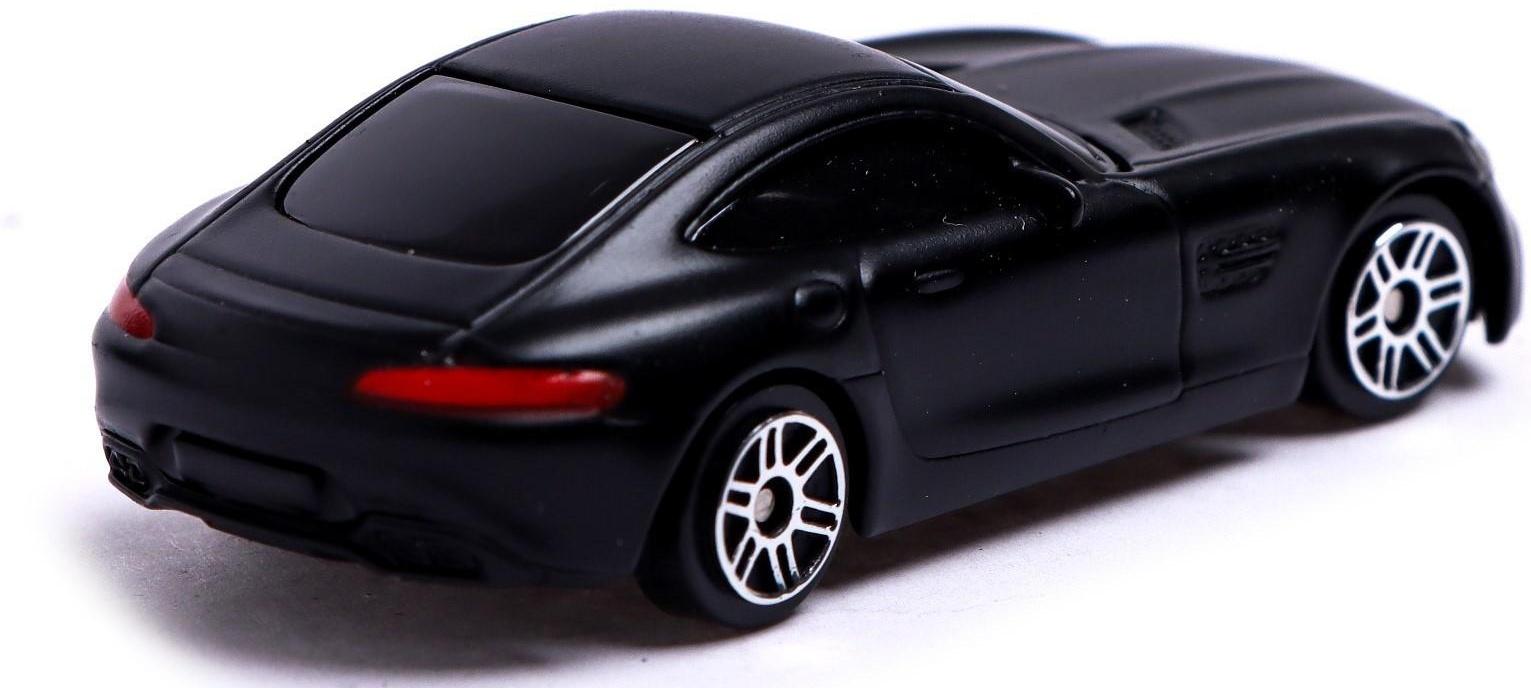 Машина металлическая MERCEDES-AMG GT S, 1:64, цвет чёрный матовый