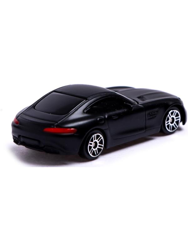 Машина металлическая MERCEDES-AMG GT S, 1:64, цвет чёрный матовый