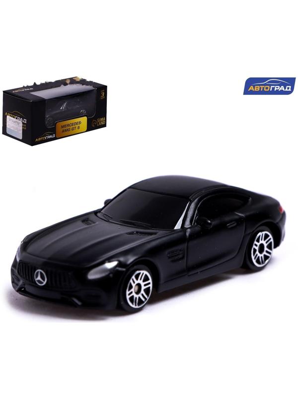 Машина металлическая MERCEDES-AMG GT S, 1:64, цвет чёрный матовый