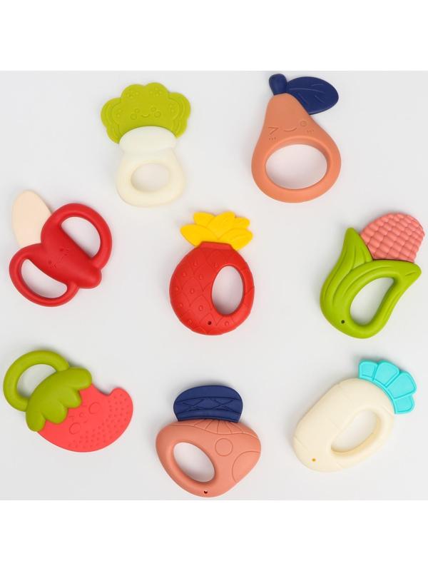 Набор погремушек «Растем вместе» с эластичными элементами, 8 шт, цвет МИКС