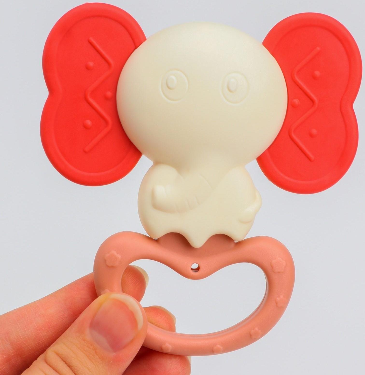 Набор погремушек «Растем вместе», с эластичными элементами, 6 шт