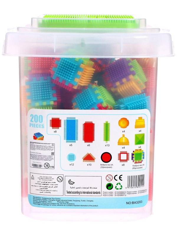 Конструктор игольчатый BRISTLES, 200 деталей