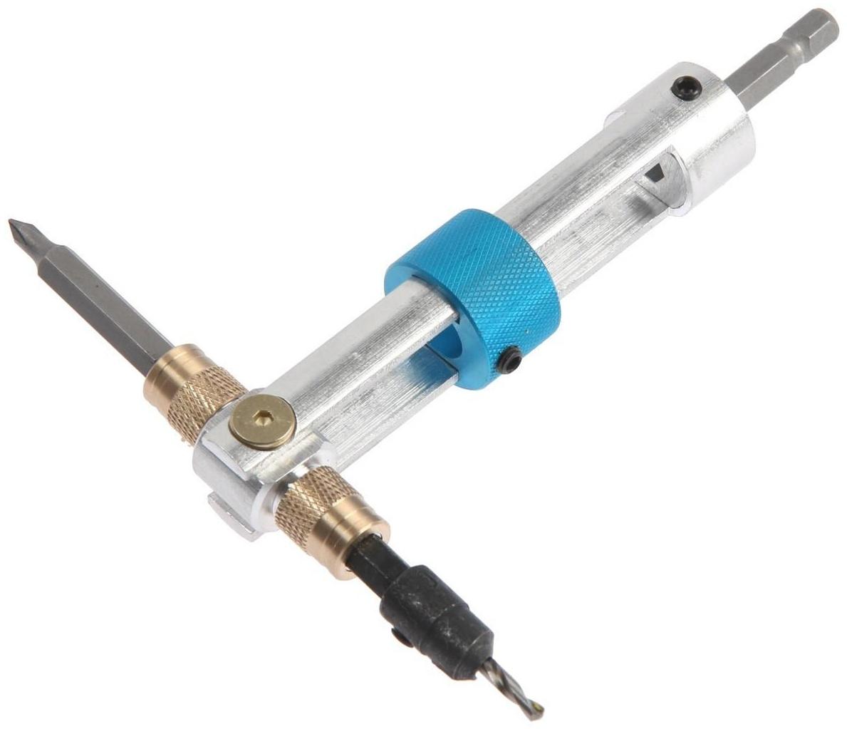 Набор сверл и бит ТУНДРА, с поворотным адаптером 