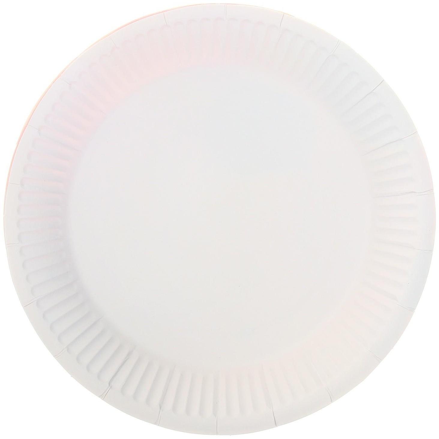 Тарелки бумажные «С днём рождения», набор, 6 шт., тиснение, цвет золотоо