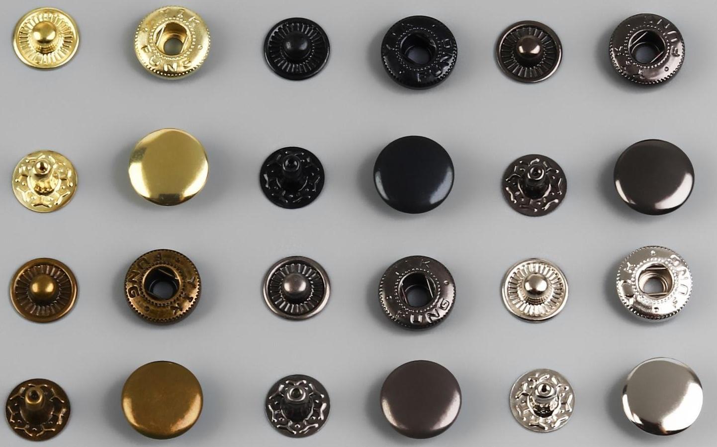 Набор кнопок Альфа, d = 12,5 мм, 120 шт, с установщиком