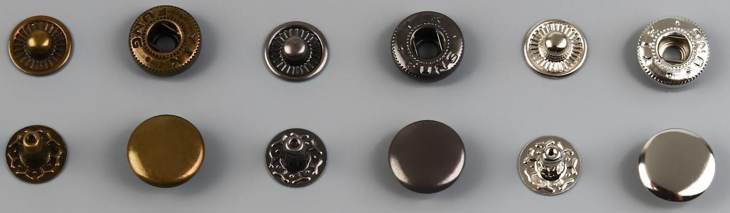 Набор кнопок Альфа, d = 12,5 мм, 120 шт, с установщиком