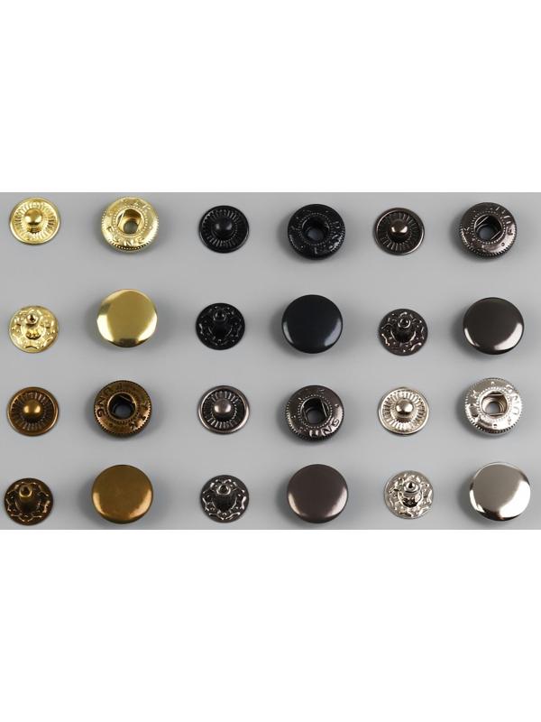 Набор кнопок Альфа, d = 12,5 мм, 120 шт, с установщиком