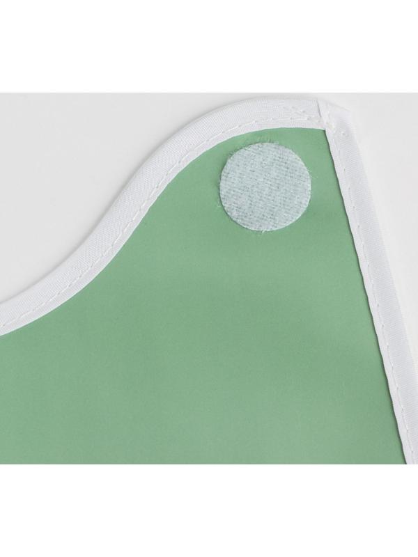 Нагрудник для кормления «Счастье есть» непромокаемый на липучке, с карманом