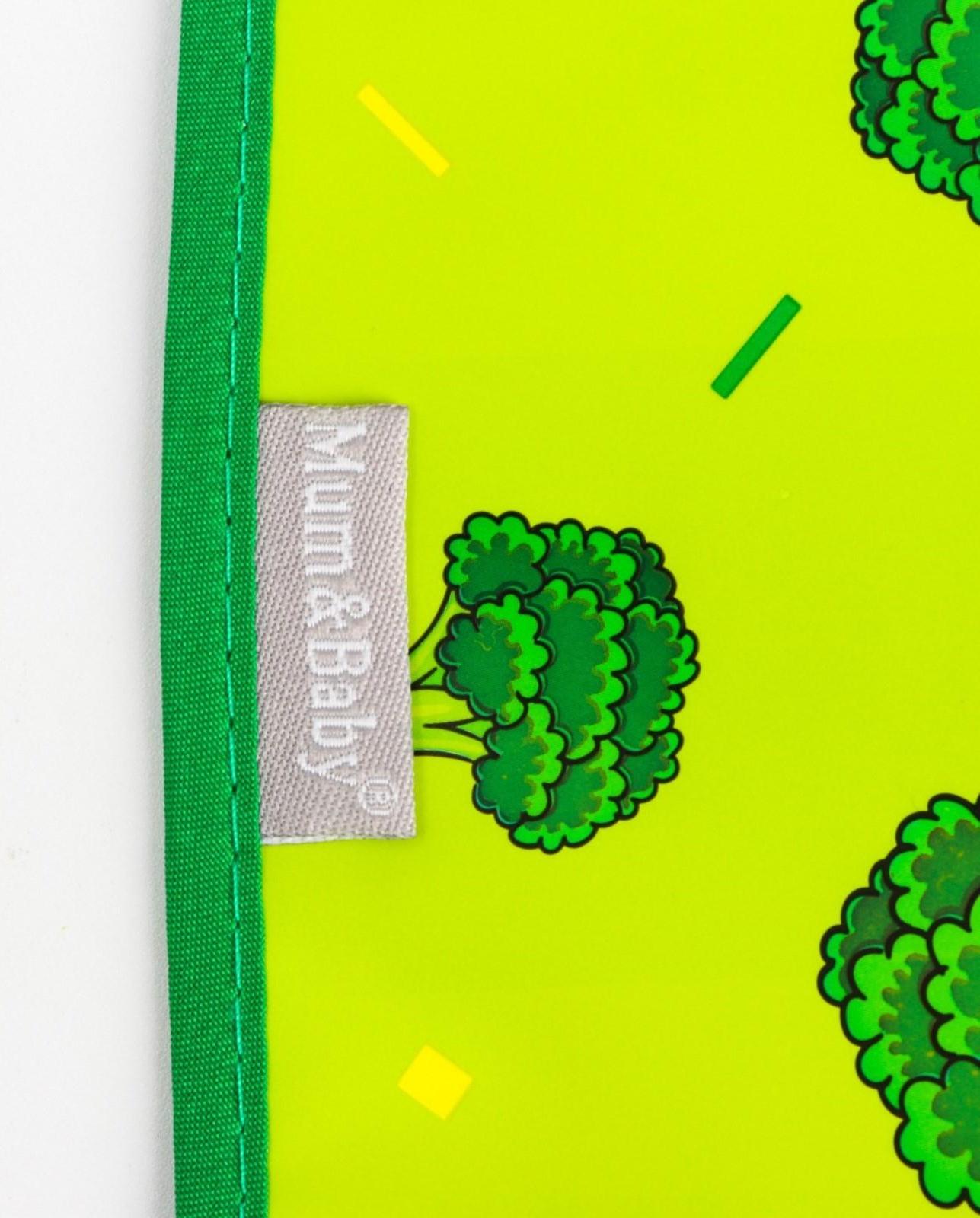 Нагрудник для кормления «Love food» непромокаемый на липучке, с карманом