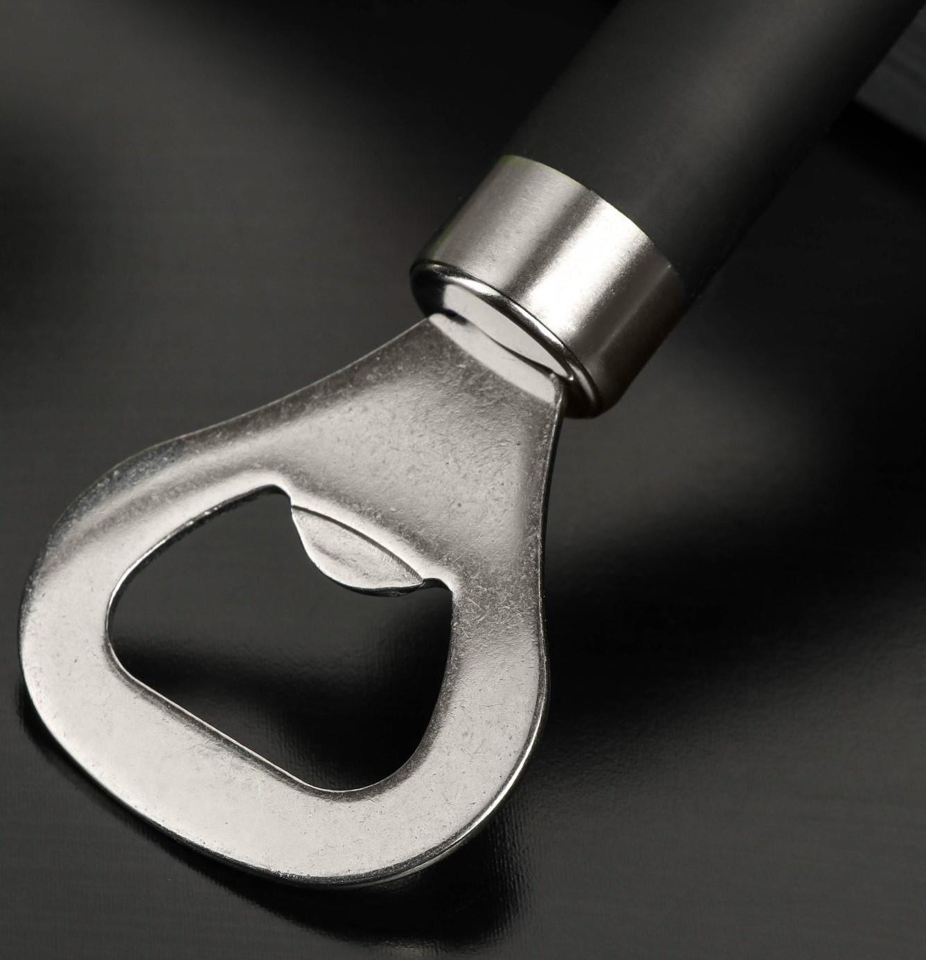 Открывалка Доляна Venus, нержавеющая сталь, цвет чёрный