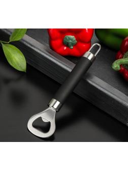 Открывалка Доляна Venus, нержавеющая сталь, цвет чёрный