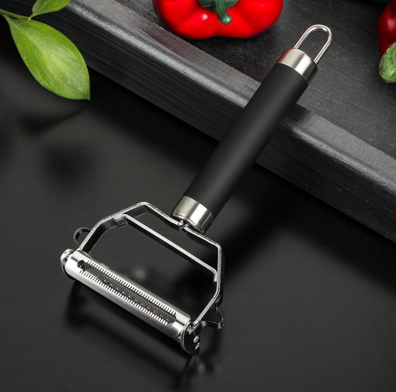 Овощерезка Доляна Venus, нержавеющая сталь, цвет чёрный